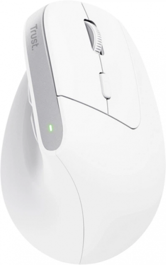 Миша Trust Bayo+ Ergo Wireless/Bluetooth (TR25399) White  - фото - інтернет-магазин електроніки та побутової техніки TTT
