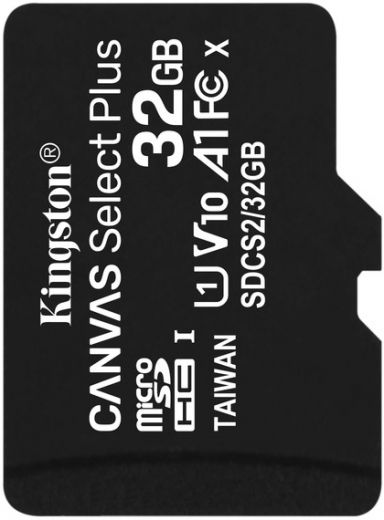 Карта памяти Kingston microSDHC 32GB Canvas Select Plus Class 10 UHS-I U1 V10 A1 (SDCS2/32GBSP) - фото - интернет-магазин электроники и бытовой техники TTT