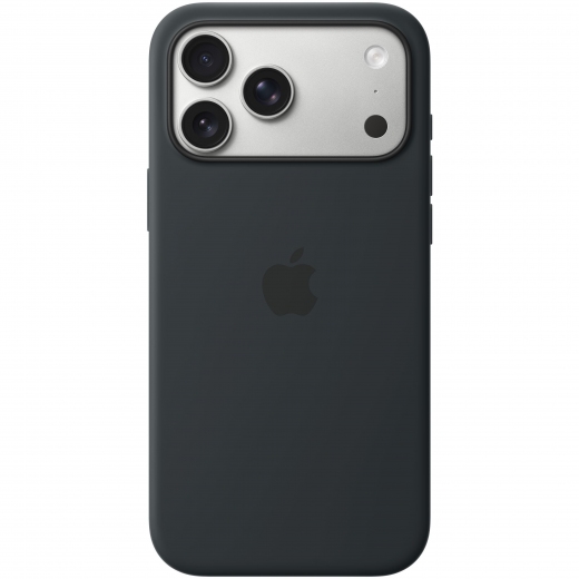 Панель Apple Silicone Case with MagSafe для Apple iPhone 17 Pro Max (MGFR4ZM/A) Black - фото - інтернет-магазин електроніки та побутової техніки TTT