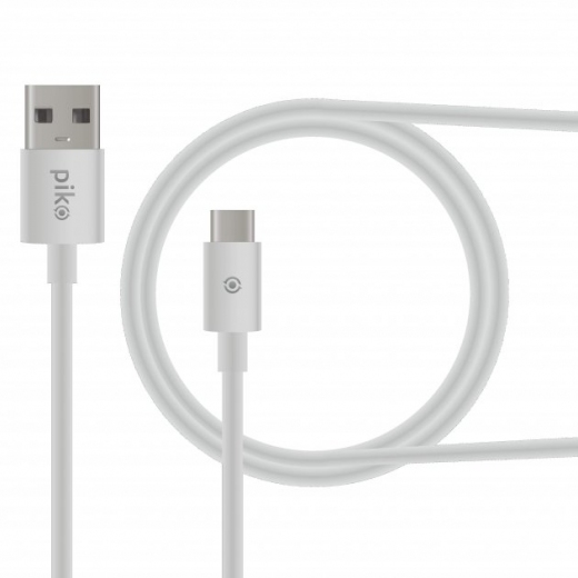 Кабель Piko CB-UT11 USB Type-C 1.2 м (1283126477522) White - фото - інтернет-магазин електроніки та побутової техніки TTT