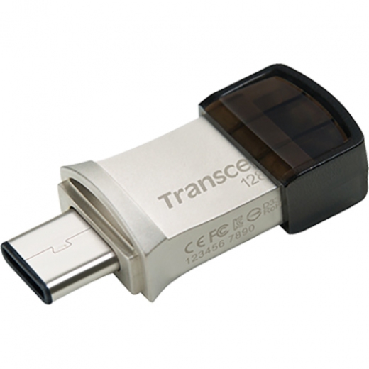 USB флеш накопичувач Transcend JetFlash 890 128GB USB 3.1 Gen1 + Type-C (TS128GJF890S) - фото - інтернет-магазин електроніки та побутової техніки TTT