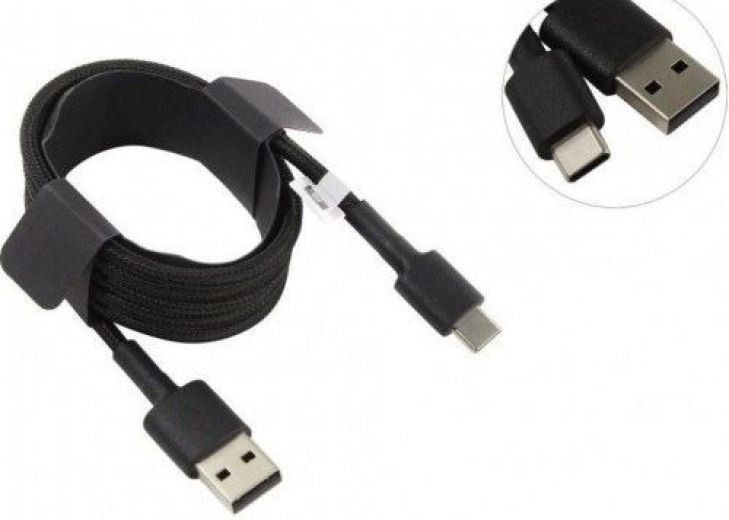 Кабель Mi Braided USB Type-C Cable 1m Black - фото - інтернет-магазин електроніки та побутової техніки TTT