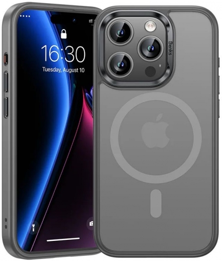 Панель Benks MagClap Mist Protective для Apple iPhone 15 Pro Gray - фото - інтернет-магазин електроніки та побутової техніки TTT