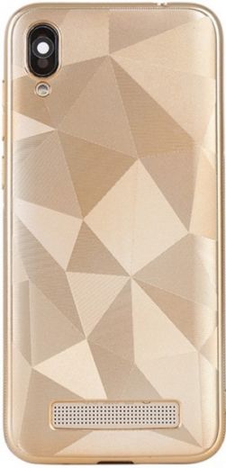 Панель Doogee 3D diamond TPU для Doogee X90 (109893) Gold - фото - інтернет-магазин електроніки та побутової техніки TTT