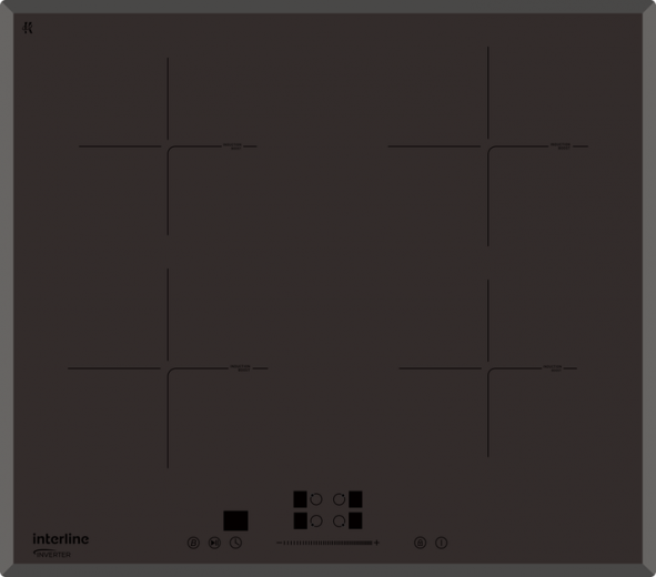 Варочная поверхность индукционная INTERLINE HIV 767 SIT BA Pure Black - фото Варочная поверхность индукционная INTERLINE HIV 767 SIT BA Pure Black - фото - интернет-магазин электроники и бытовой техники TTT
