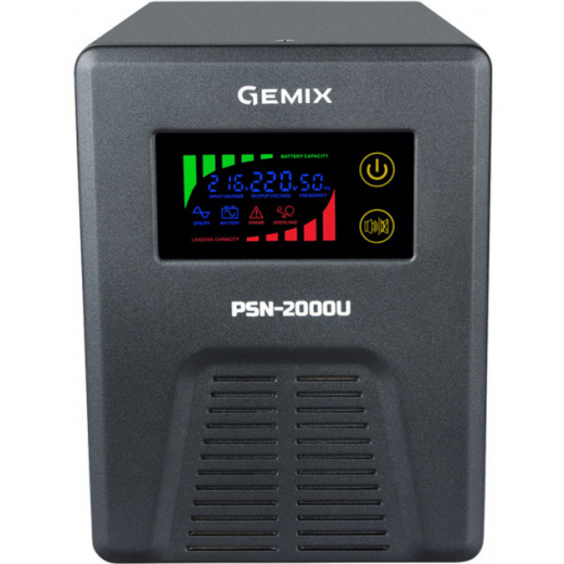ИБП Gemix PSN-2000U (PSN-2000U) - фото - интернет-магазин электроники и бытовой техники TTT