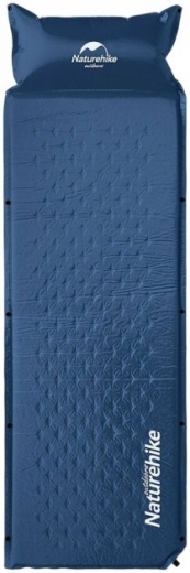 Коврик самонадувающийся с подушкой Naturehike NH15Q002-D 25 мм (6927595705117) Темно-синий  - фото - интернет-магазин электроники и бытовой техники TTT