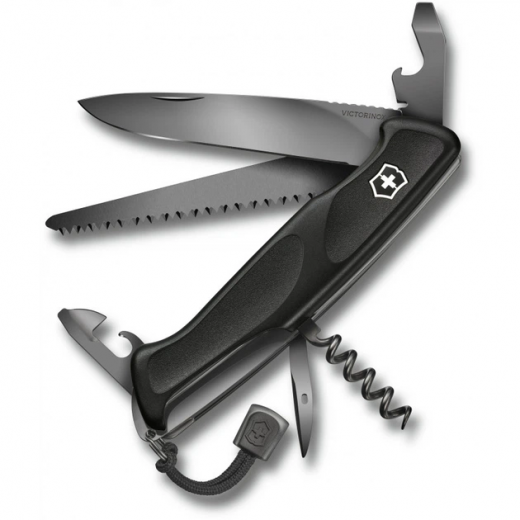 Нож Victorinox RANGER 55 GRIP (0.9563.C31P) Onyx Black  - фото - интернет-магазин электроники и бытовой техники TTT
