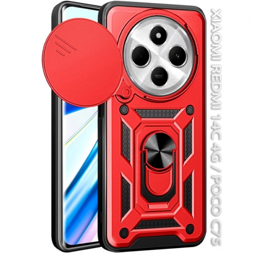 Панель BeCover Military для Xiaomi Redmi 14C 4G / Poco C75 (712492) Red - фото - интернет-магазин электроники и бытовой техники TTT