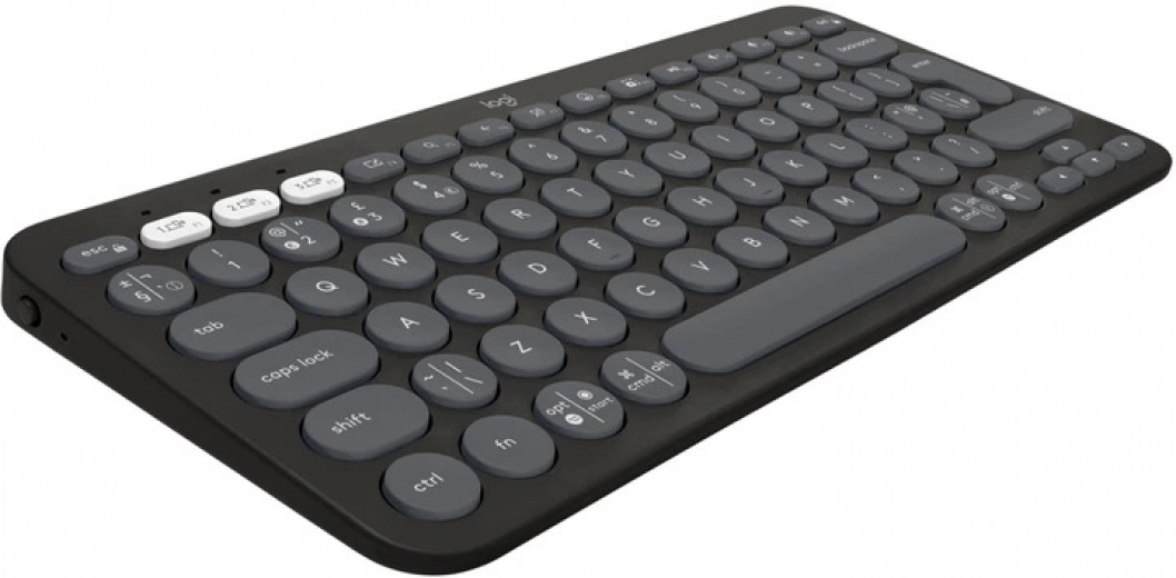 Клавіатура бездротова Logitech Pebble Keys 2 K380s Bluetooth UA Tonal (920-011851) Graphite  - фото - інтернет-магазин електроніки та побутової техніки TTT