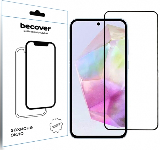 Защитное стекло Becover для Samsung Galaxy A36 SM-A366 (712886) Black - фото - интернет-магазин электроники и бытовой техники TTT