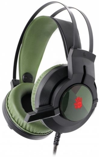 Навушники A4Tech J437 Bloody Army Green - фото - інтернет-магазин електроніки та побутової техніки TTT