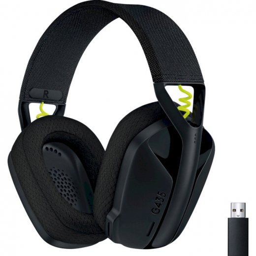 Гарнітура Logitech G435 Lightspeed Wireless Gaming Headset (981-001050) - фото Гарнітура Logitech G435 Lightspeed Wireless Gaming Headset (981-001050) - фото - інтернет-магазин електроніки та побутової техніки TTT