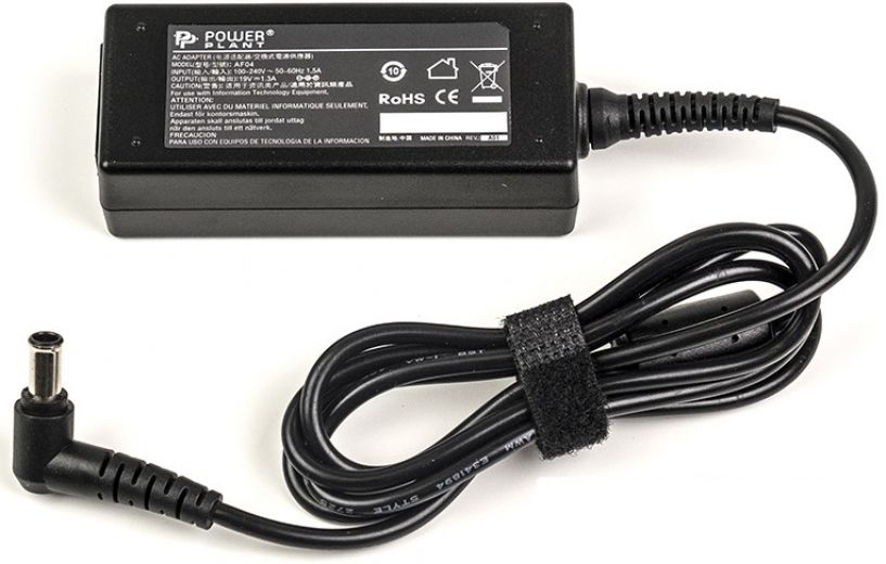 Блок питания PowerPlant для мониторов LG 220V, 19V 25W 1.3A (6.5*4.4) with pin (LG25F6544) - фото - интернет-магазин электроники и бытовой техники TTT