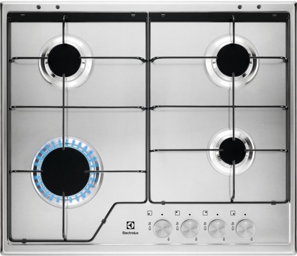 Варильна поверхня газова Electrolux KGS6424SX - фото Варильна поверхня газова Electrolux KGS6424SX - фото - інтернет-магазин електроніки та побутової техніки TTT