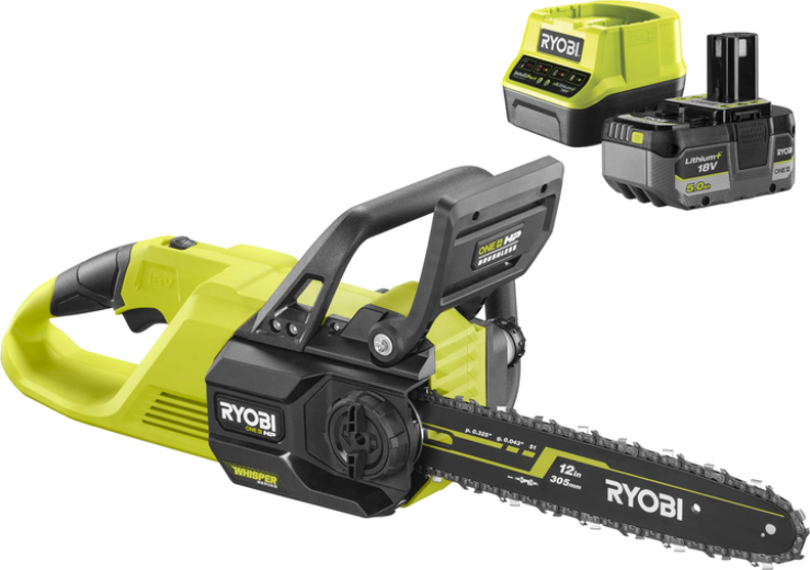 Цепная пила Ryobi ONE+ HP RY18CSX30A-150 18В 30 см (АКБ 1х5 А·час и ЗУ) (5133005466) - фото Цепная пила Ryobi ONE+ HP RY18CSX30A-150 18В 30 см (АКБ 1х5 А·час и ЗУ) (5133005466) - фото - интернет-магазин электроники и бытовой техники TTT