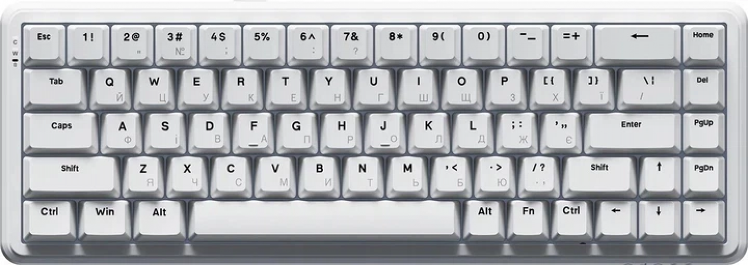 Клавіатура дротова Ajazz AK680 MAX RGB Magnetic Switches (AK680-WM-W-A) White  - фото - інтернет-магазин електроніки та побутової техніки TTT