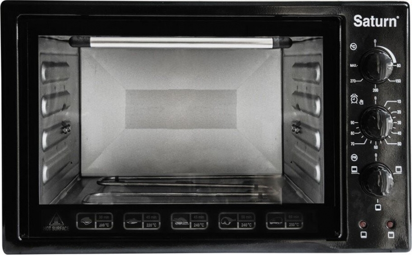 Електрична піч Saturn ST-EC3801 Black - фото - інтернет-магазин електроніки та побутової техніки TTT