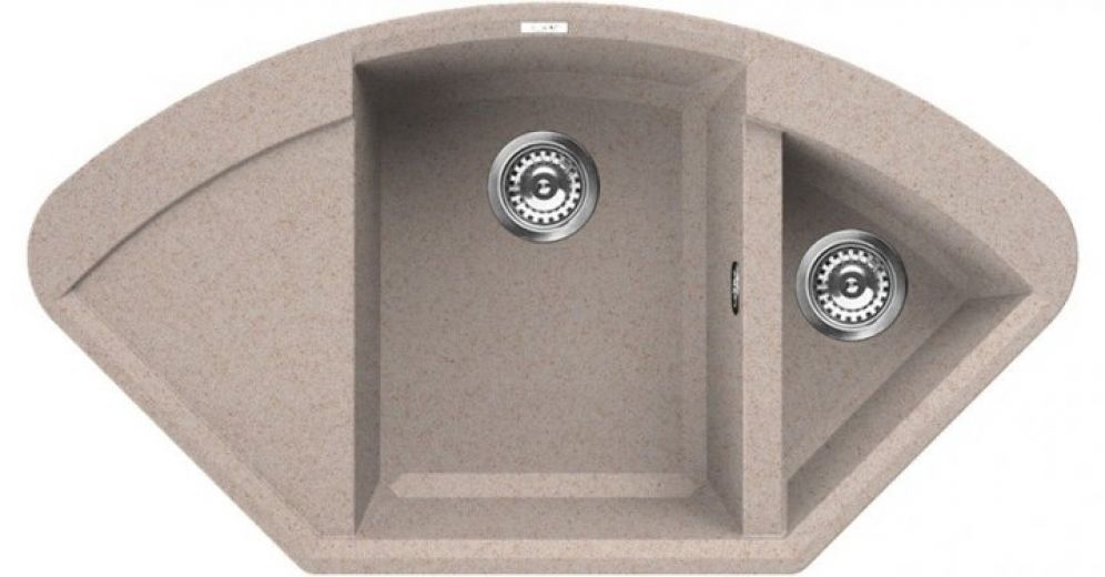 Кухонна мийка ELLECI Easy Corner avena 51 - фото - інтернет-магазин електроніки та побутової техніки TTT