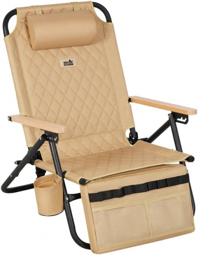 Стілець розкладний SKIF Outdoor Sunset (3890454) Black/Beige  - фото - інтернет-магазин електроніки та побутової техніки TTT