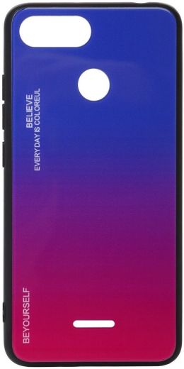 Панель BeCover Gradient Glass для Xiaomi Redmi 6A (703585) Blue-Red - фото - інтернет-магазин електроніки та побутової техніки TTT