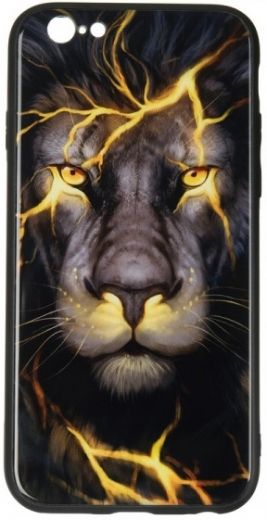 Накладка Krazi Glass Series Huawei Y7 Prime (2018) Lion - фото - інтернет-магазин електроніки та побутової техніки TTT