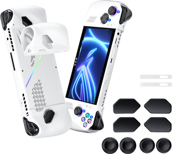 Силиконовые накладки на рукоятки JSAUX PC0201 для ROG Ally White (6126755803413) - фото Силиконовые накладки на рукоятки JSAUX PC0201 для ROG Ally White (6126755803413) - фото - интернет-магазин электроники и бытовой техники TTT