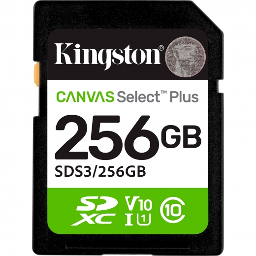 Карта памяти Kingston Canvas Select Plus SDXC 256GB UHS-I U1 V10 (SDS3/256GB) - фото - интернет-магазин электроники и бытовой техники TTT