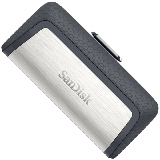 USB флеш накопитель SanDisk Ultra Dual 256GB USB 3.1 + Type-C (SDDDC2-256G-G46) Silver/Black - фото - интернет-магазин электроники и бытовой техники TTT
