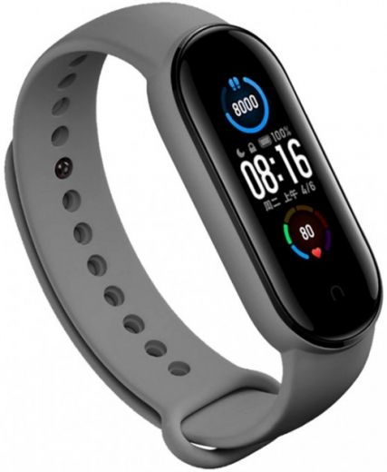 Ремінець BeCover для Xiaomi Mi Smart Band 5 (705066) Gray  - фото - інтернет-магазин електроніки та побутової техніки TTT