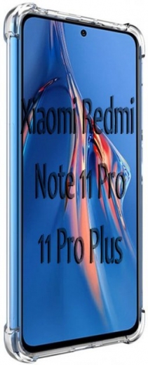 Панель Anti-Shock BeCover для Xiaomi Redmi Note 11 Pro / 11 Pro Plus (707508) Clear - фото - інтернет-магазин електроніки та побутової техніки TTT