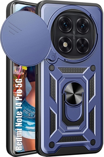 Панель BeCover Military для Xiaomi Redmi Note 14 Pro 5G (713095) Blue - фото - интернет-магазин электроники и бытовой техники TTT