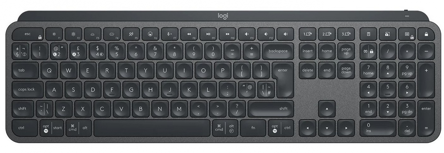 Клавіатура бездротова Logitech MX Master Keys for Business (920-010251) Graphite  - фото Клавіатура бездротова Logitech MX Master Keys for Business (920-010251) Graphite  - фото - інтернет-магазин електроніки та побутової техніки TTT