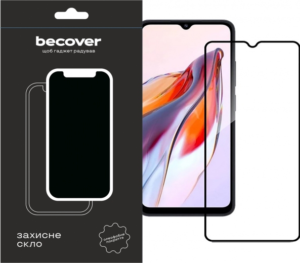 Захисне скло BeCover для Tecno Spark 10C (KI5k) (709747) Black - фото - інтернет-магазин електроніки та побутової техніки TTT
