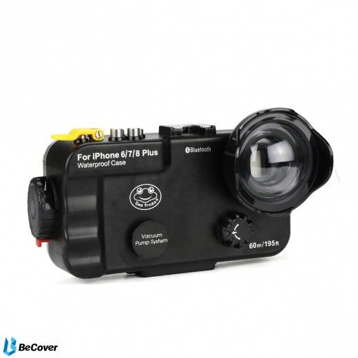 Підводний бокс BeCover для Apple iPhone 6 Plus/6S Plus/7 Plus/8 Plus Bluetooth (BC_702535) Black - фото - інтернет-магазин електроніки та побутової техніки TTT