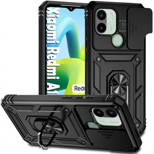 Панель BeCover Military для Xiaomi Redmi A1 (BC_708233) Black - фото - інтернет-магазин електроніки та побутової техніки TTT