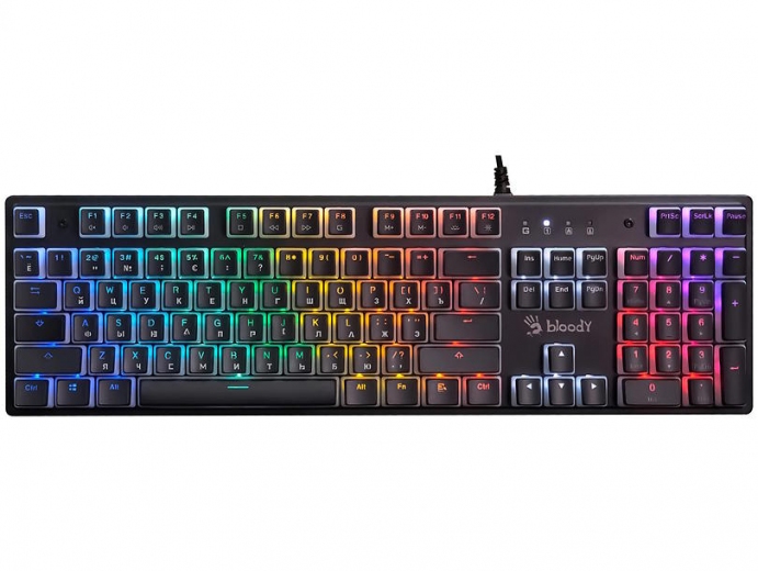 Клавиатура проводная A4Tech S510R Bloody BLMS USB Pudding Black (4711421981736) - фото Клавиатура проводная A4Tech S510R Bloody BLMS USB Pudding Black (4711421981736) - фото - интернет-магазин электроники и бытовой техники TTT