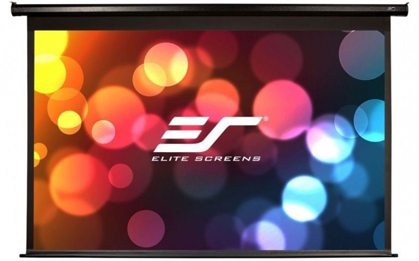 Проекційний моторизований екран Elite Screens (Electric100H) Black Case - фото - інтернет-магазин електроніки та побутової техніки TTT