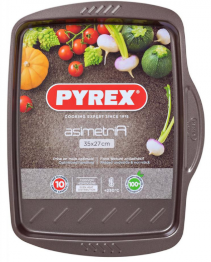 Форма для випічки Pyrex Asimetria 35 x 27 см Прямокутна (AS35RR0) Brown - фото - інтернет-магазин електроніки та побутової техніки TTT