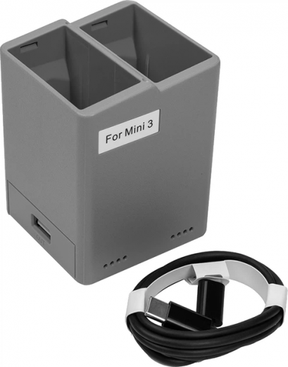 Зарядное устройство PowerPlant для DJI Mini 3 Dual для двух аккумуляторов (CH980475) - фото - интернет-магазин электроники и бытовой техники TTT