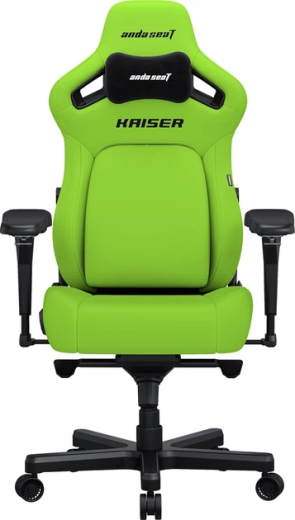 Крісло геймерське Anda Seat Kaiser 4 Size XL (AD12YDDC-XLL-20-C-PV/C/C-01) Cyber green PVC - фото - інтернет-магазин електроніки та побутової техніки TTT