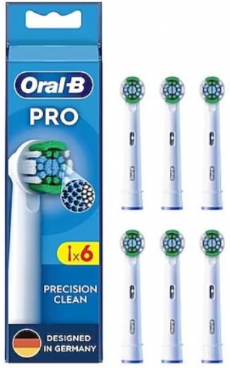 Насадки для електричної зубної щітки Braun Oral-B Precision Clean EB20RX CleanMaximiser (6) - фото - інтернет-магазин електроніки та побутової техніки TTT
