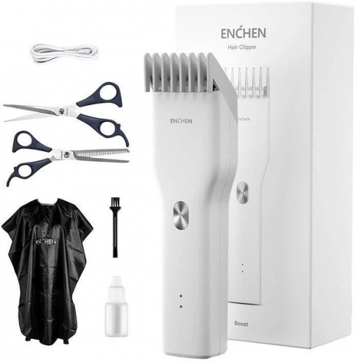 Машинка для стрижки Enchen Boost (BOOST-W Set) White  - фото - интернет-магазин электроники и бытовой техники TTT