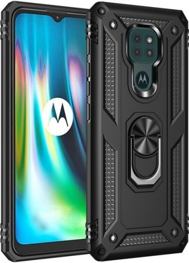 Панель BeCover Military для Motorola G9 / G9 Play (705562) Black - фото - інтернет-магазин електроніки та побутової техніки TTT