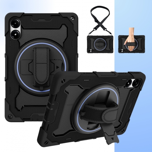 Накладка Becover Horizontal handle для Xiaomi Redmi Pad 2 Pro 12.1'' (715503) Black - фото - інтернет-магазин електроніки та побутової техніки TTT