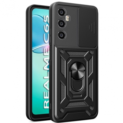 Панель BeCover Military для Realme C65 (712180) Black - фото - интернет-магазин электроники и бытовой техники TTT