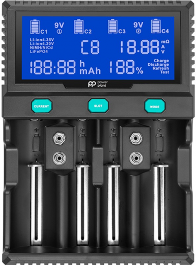 Зарядное устройство PowerPlant для аккумуляторов AA, AAA/PP-A4 (AA620173) - фото - интернет-магазин электроники и бытовой техники TTT
