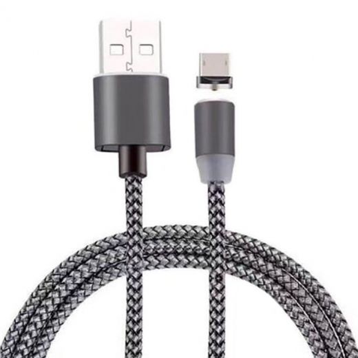 Кабель X-Cable Magnetic micro USB 360 Grey - фото Кабель X-Cable Magnetic micro USB 360 Grey - фото - интернет-магазин электроники и бытовой техники TTT
