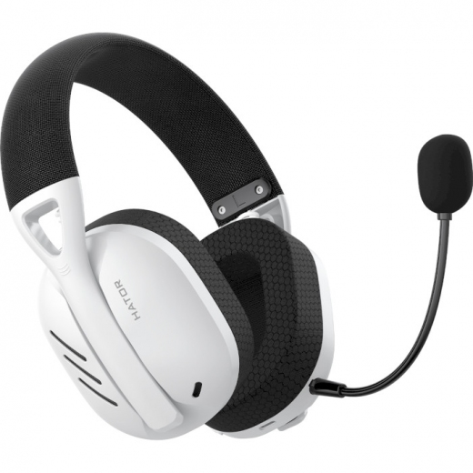 Навушники Hator Hyperpunk 2 Wireless Tri-mode Black/White (HTA-856) - фото - інтернет-магазин електроніки та побутової техніки TTT