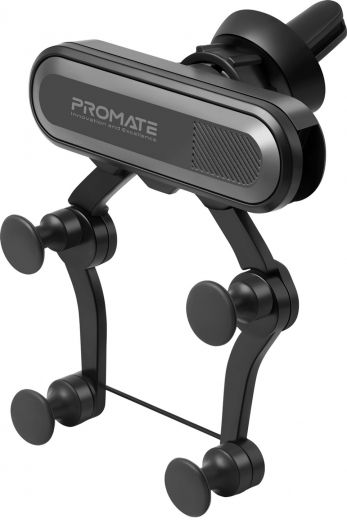Автотримач для телефону Promate Clutch (clutch.grey) Grey - фото - інтернет-магазин електроніки та побутової техніки TTT